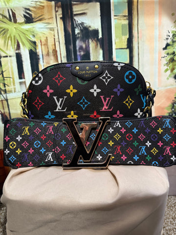 Colorful bag and Belt set